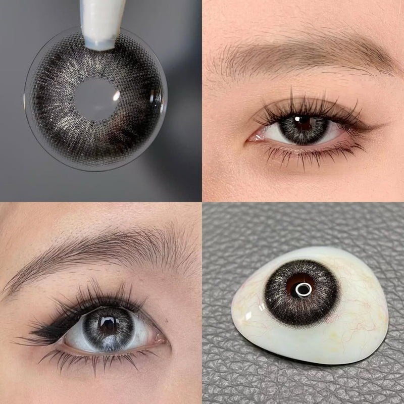 Cococon A.I Black Colored Contacts Yearly Wear 1pc
