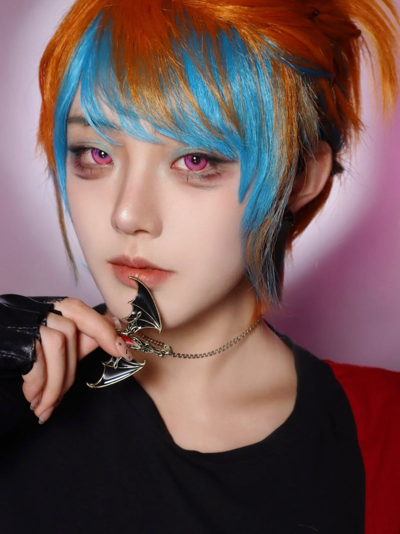 Dgugulens Creamy Pink Colored Contacts Daily Wear / Trial 1 Pair