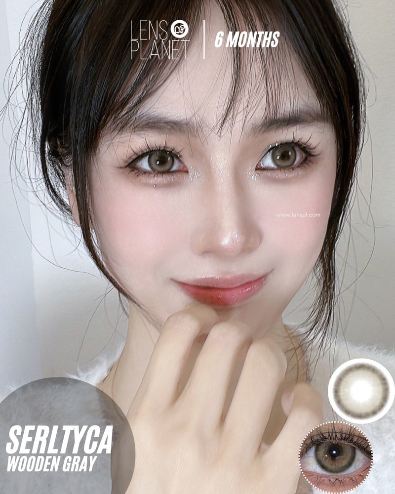 Serltyca Wooden Gray Colored Contacts 6months Wear