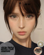 Serltyca Champagne Brown Colored Contacts Daily Wear/6pcs