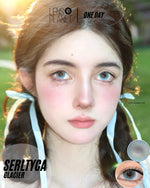 Serltyca Glacier Blue Colored Contacts Daily Wear/6pcs