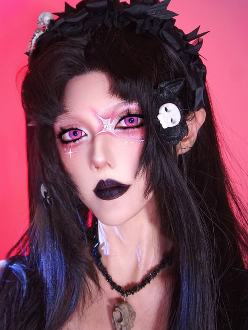 Dgugulens Creamy Pink Colored Contacts Daily Wear / Trial 1 Pair