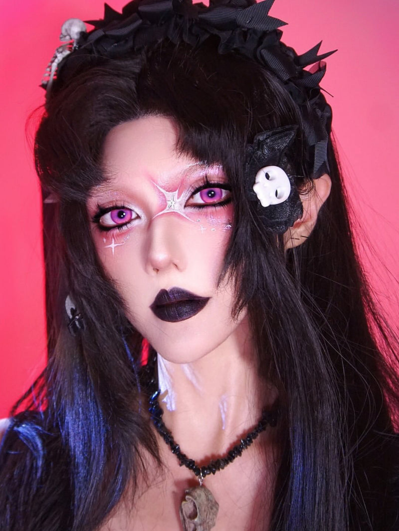 Dgugulens Creamy Pink Colored Contacts Daily Wear / Trial 1 Pair