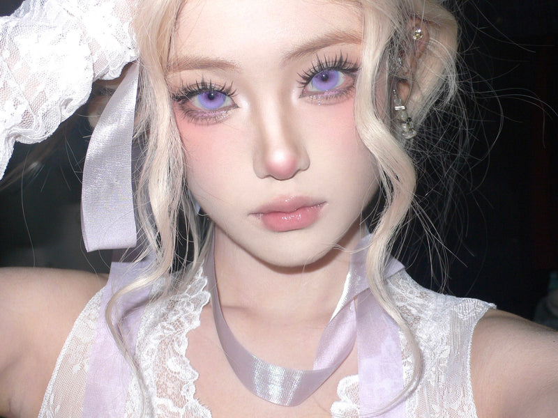 Serltyca Wisteria Fairy Violet Colored Contacts Daily Wear/6pcs