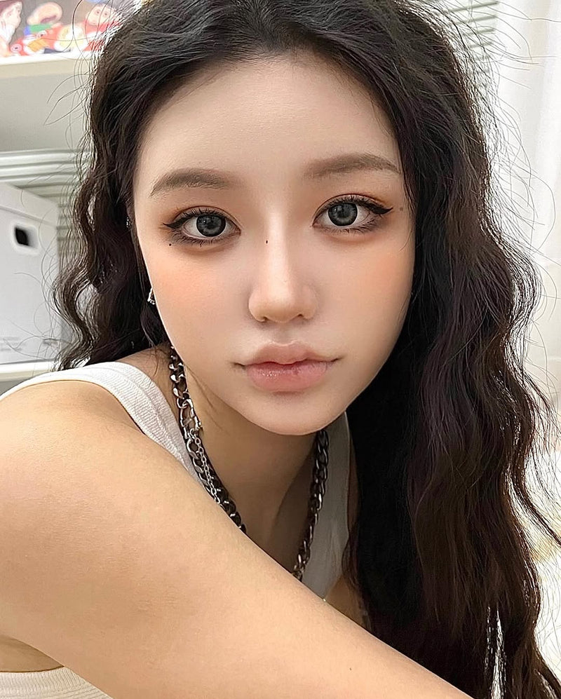 Kikicon Snow Gray Colored Contacts Daily Wear/10pcs