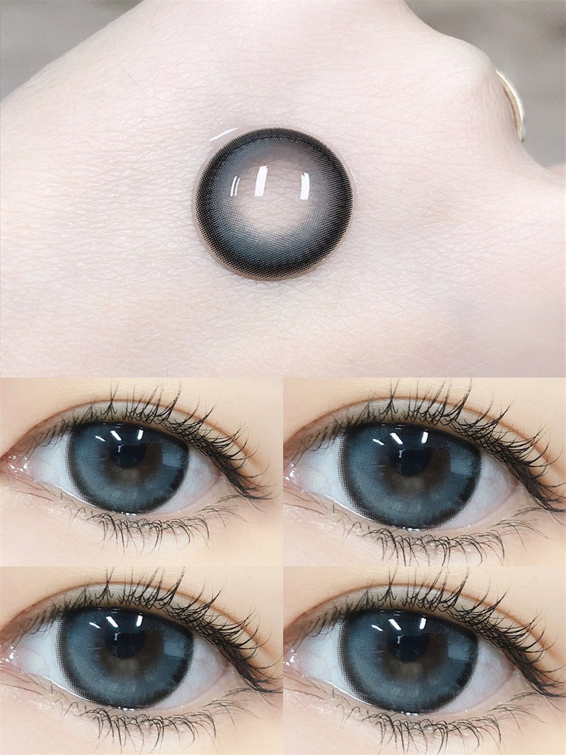 Kikicon Sea Salt Blue Colored Contacts Daily Wear/10pcs