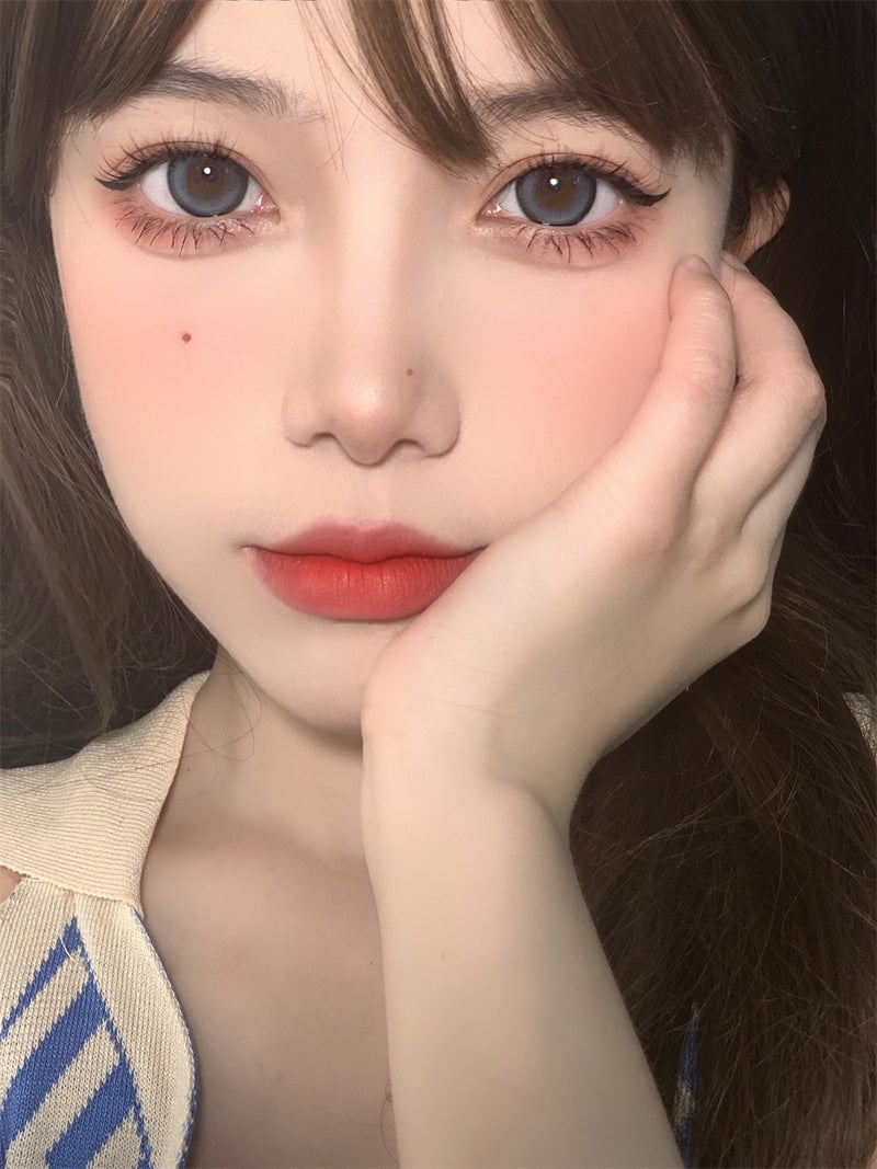 Kikicon Sea Salt Blue Colored Contacts Daily Wear/10pcs