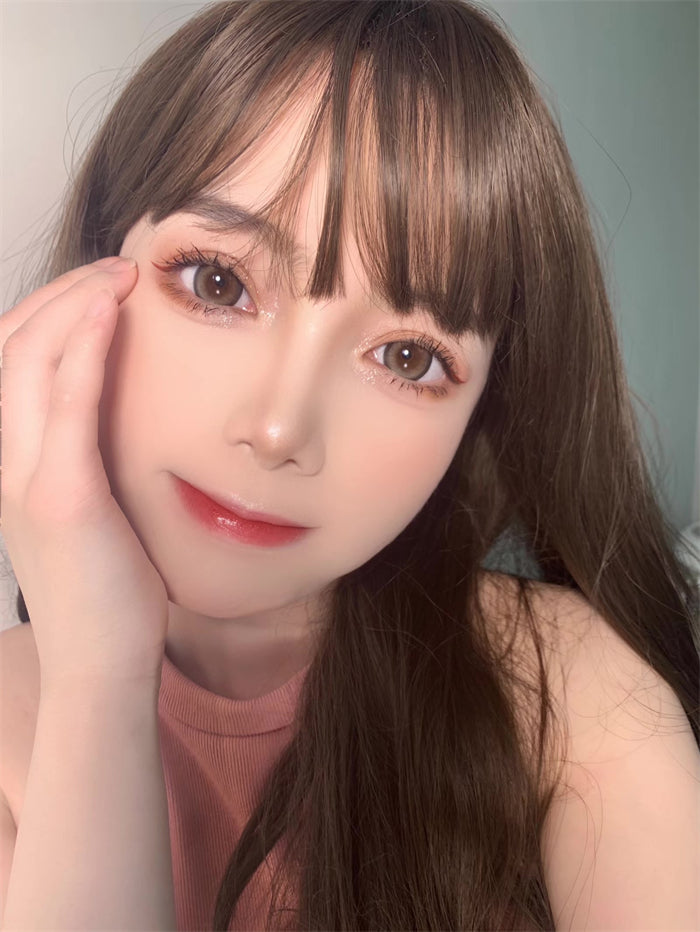 Kikicon Almond Jelly Brown Colored Contacts Daily Wear/10pcs