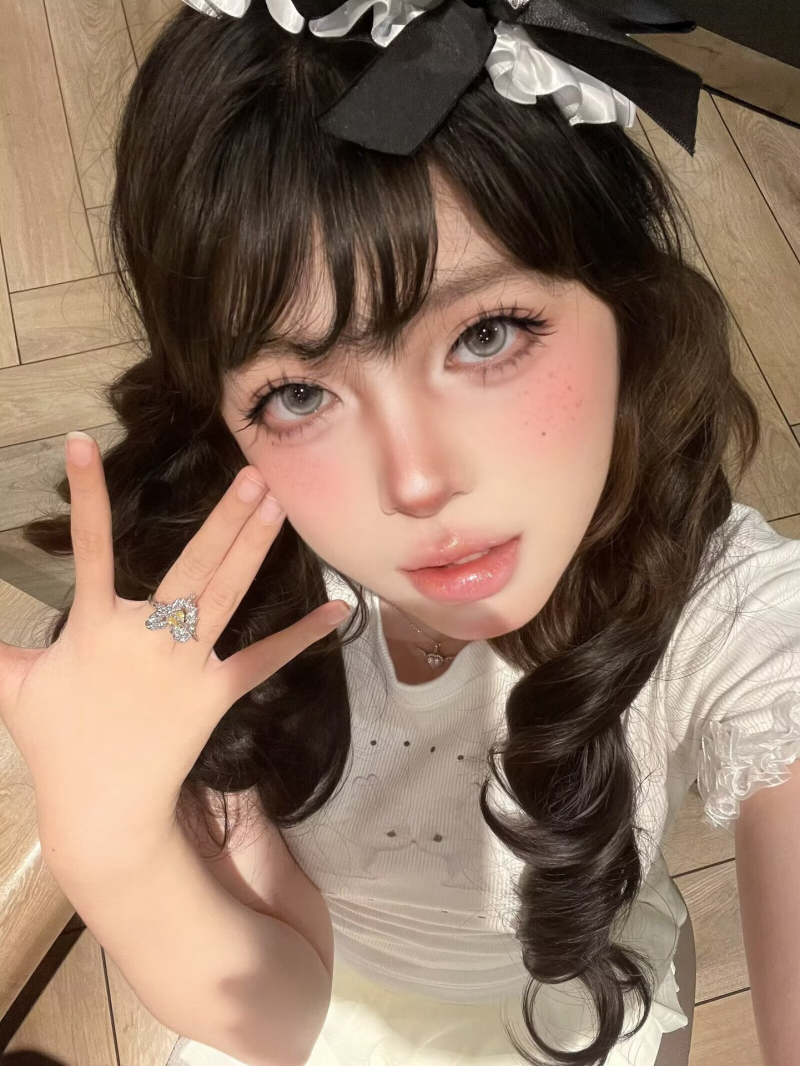Annie One Space Gray Colored Contacts Monthly Wear 1pc