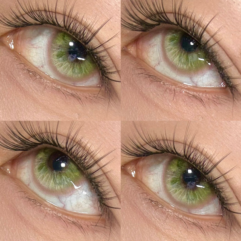 Illusion Duck Butterfly🦋Green Colored Contacts 6months Wear 1pc