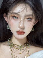 Illusion Duck Butterfly🦋Green Colored Contacts 6months Wear 1pc