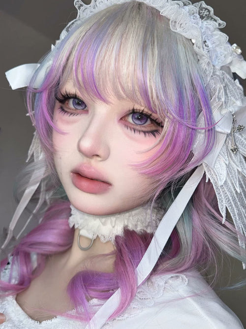 Illusion Duck Butterfly🦋Violet Colored Contacts 6months Wear 1pc