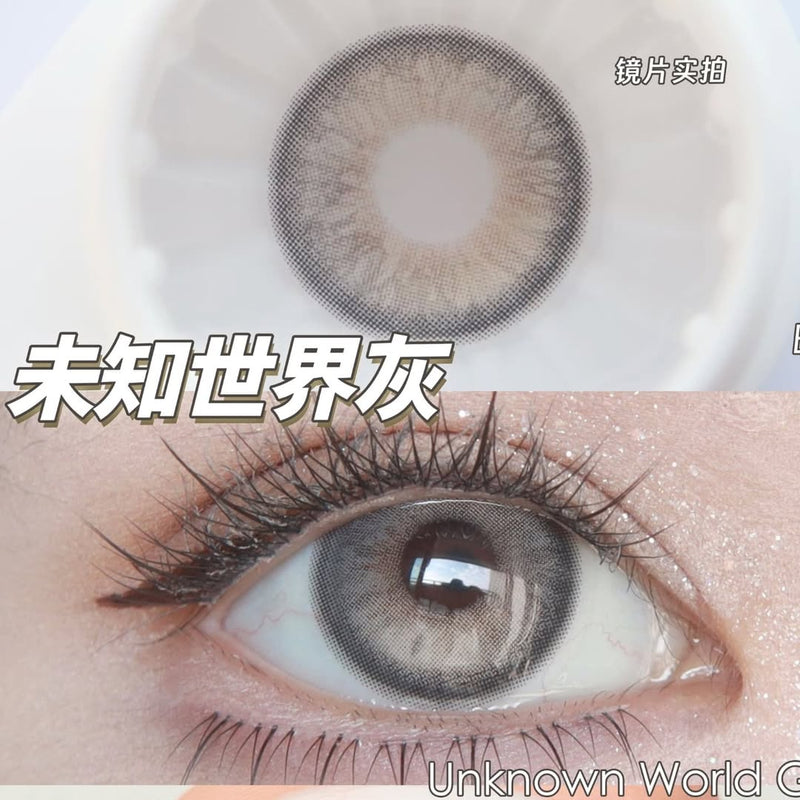 Serltyca Unknown World Gray Colored Contacts 6months Wear 1pc