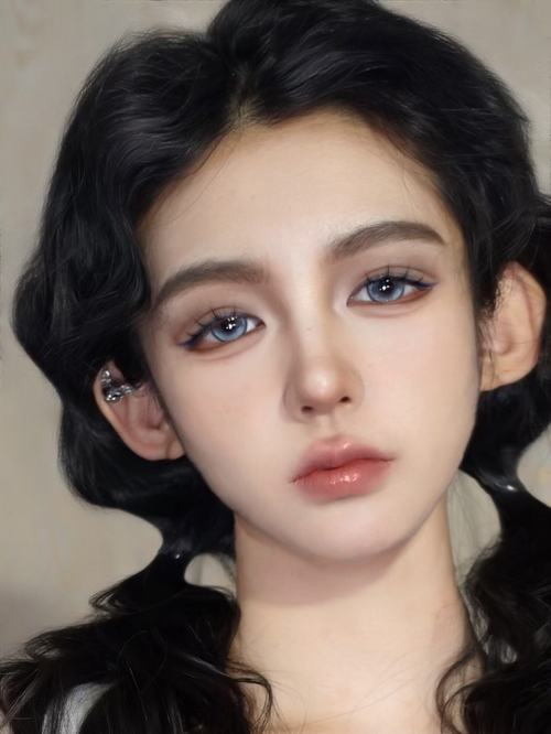 Annie One Dolomitic Blue Colored Contacts Monthly Wear 1pc