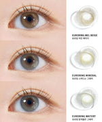 URIA i-DOL Euroring Watery Gray Contacts 6-Month Wear 1pcs/box