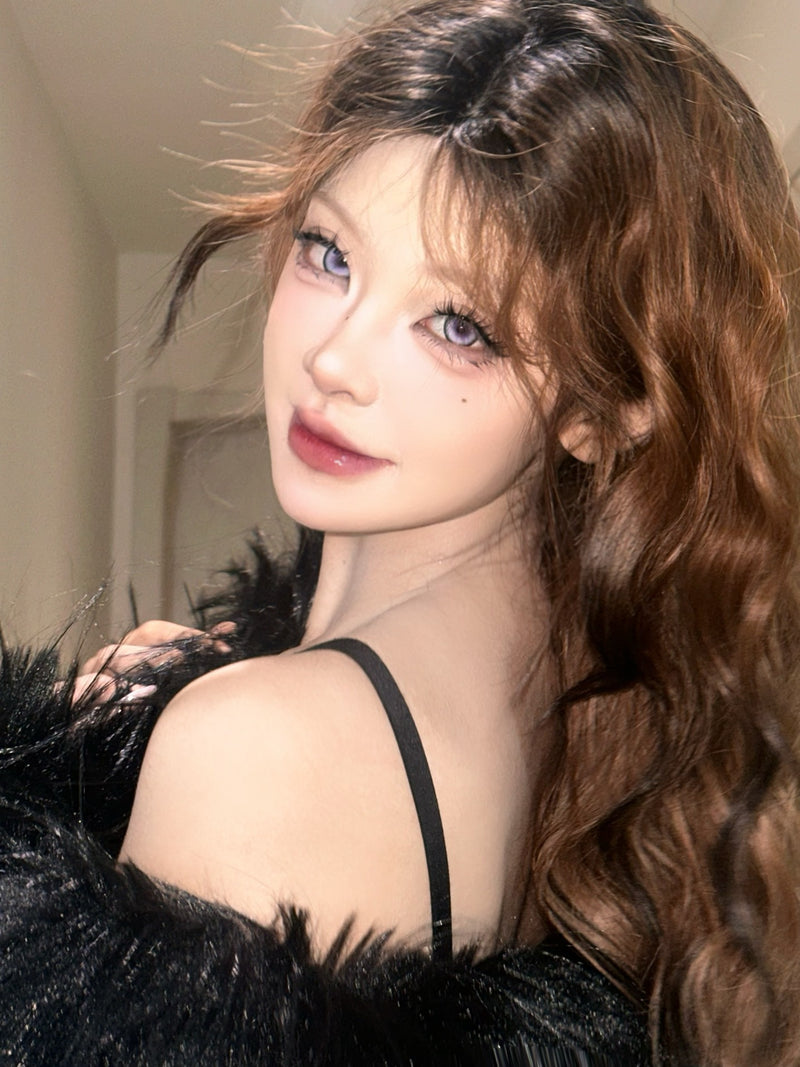 KiraFairy Manga Purple Colored Contacts Daily Wear Trial 1 Pair