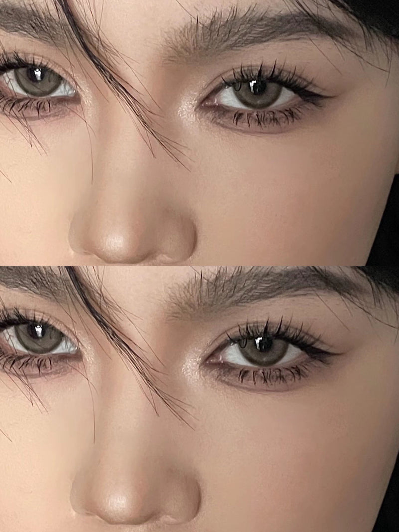 Serltyca Wooden Gray Colored Contacts 6months Wear