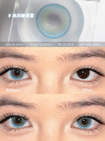 Serltyca Glacier Blue Colored Contacts Daily Wear/6pcs