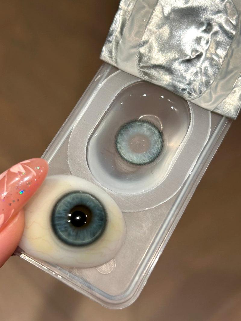 Mollypop Pastel Mint Blue  Colored Contacts 6months Wear 1pc