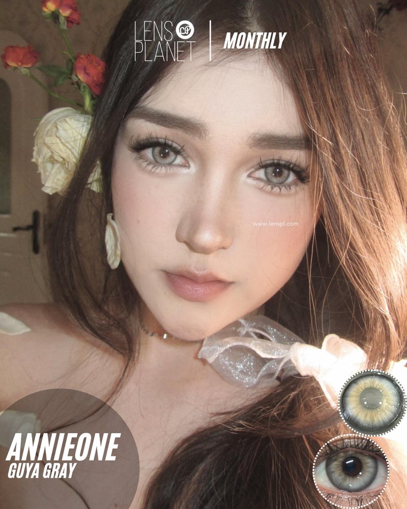 Annie One Guya Gray Colored Contacts Monthly Wear 1pc