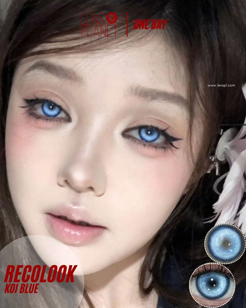 Recolook Cosplay Series Koi Blue Contacts Daily Wear/2pcs