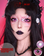 Dgugulens Creamy Pink Colored Contacts Daily Wear / Trial 1 Pair