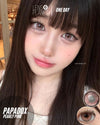Papadox Pearly Pink Colored Contacts Daily Wear/10pcs