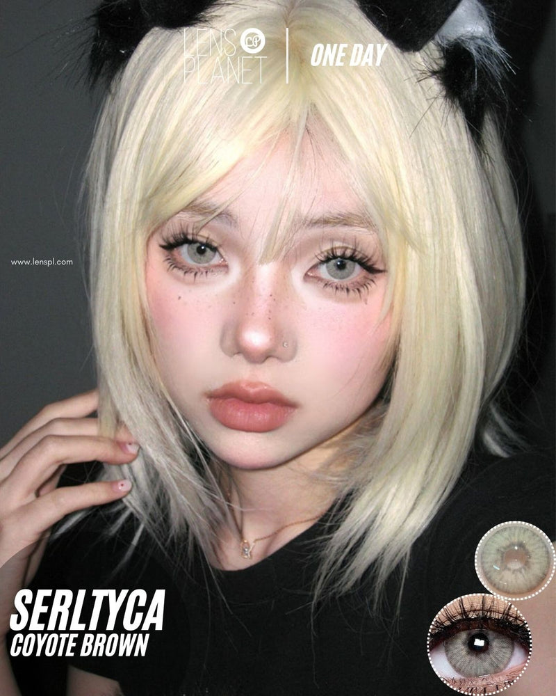 Serltyca Coyote Brown Colored Contacts Daily Wear/6pcs