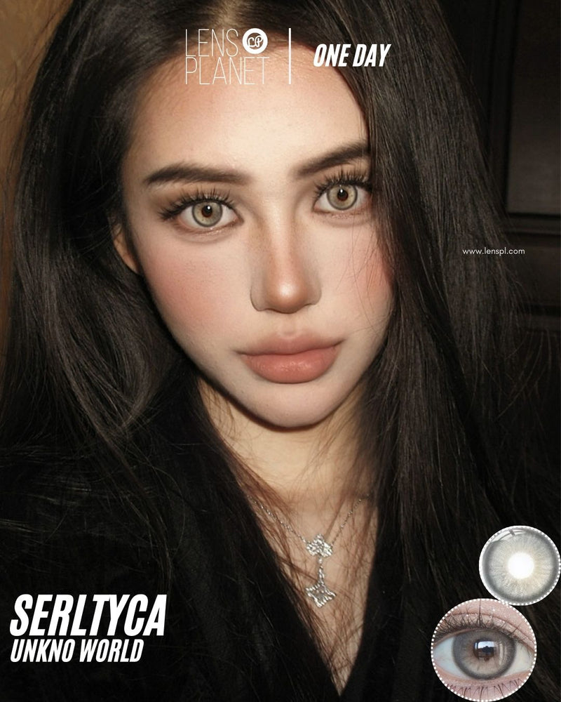 Serltyca Unknown World Gray Colored Contacts Daily Wear/6pcs