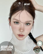 Recolook Aurora Canyon Green Colored Contacts Daily Wear/10pcs