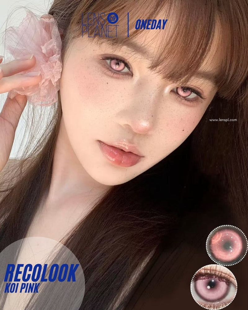 Recolook Cosplay Series Koi Pink Contacts Daily Wear/2pcs