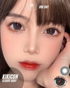 Kikicon Cloudy Gray Colored Contacts Daily Wear/10pcs