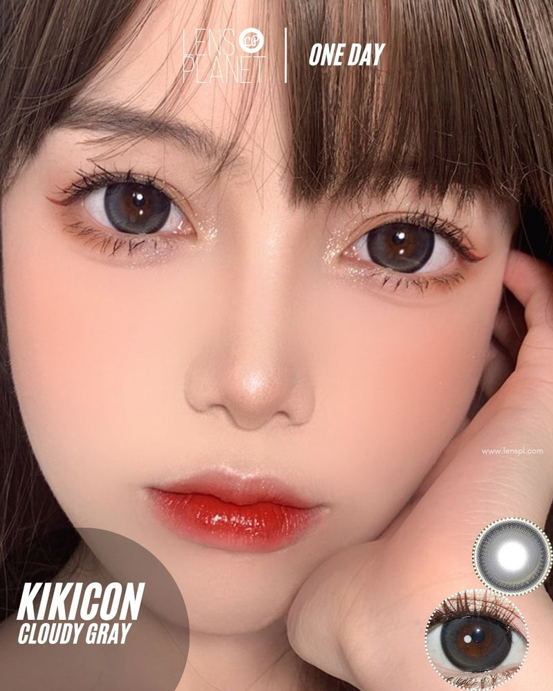 Kikicon Cloudy Gray Colored Contacts Daily Wear/10pcs