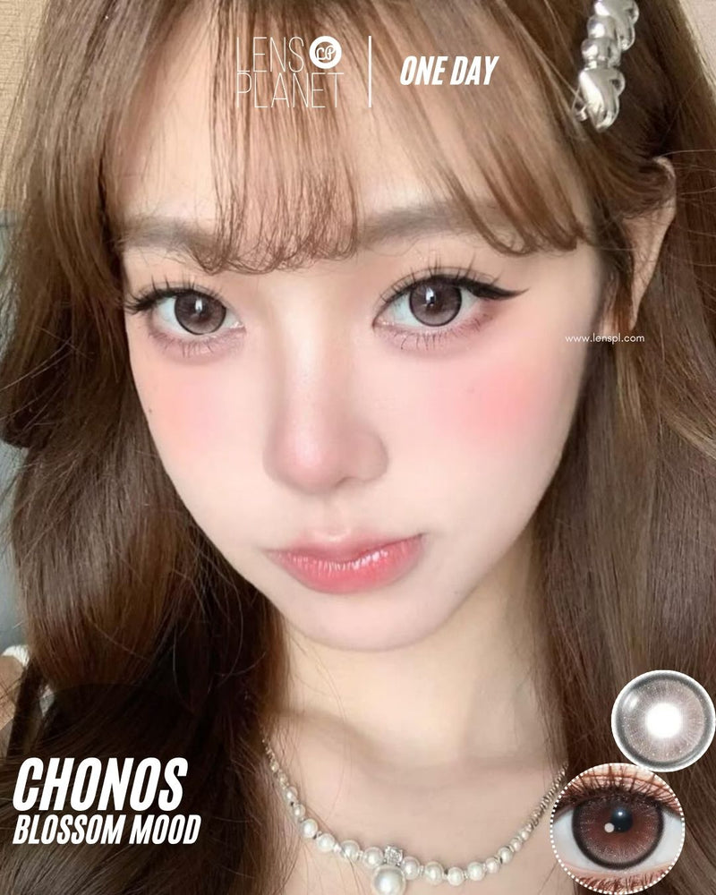 Chonos Blossom Mood Brown Colored Contacts Daily Wear/10pcs