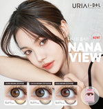 URIA i-DOL Nana View Rose Brown Contacts Yearly Wear 1pcs/box
