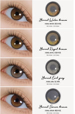 URIA i-DOL Yurial Water Brown Contacts Yearly Wear 1pcs/box
