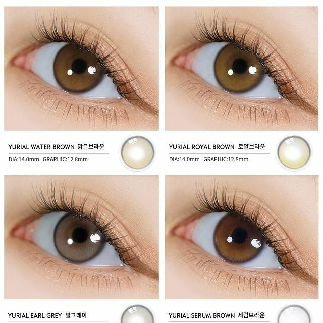 URIA i-DOL Yurial Serum Brown Contacts Yearly Wear 1pcs/box