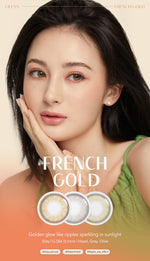 OLens French Gold Hazel Colored Contacts 1 Day 10pcs/box