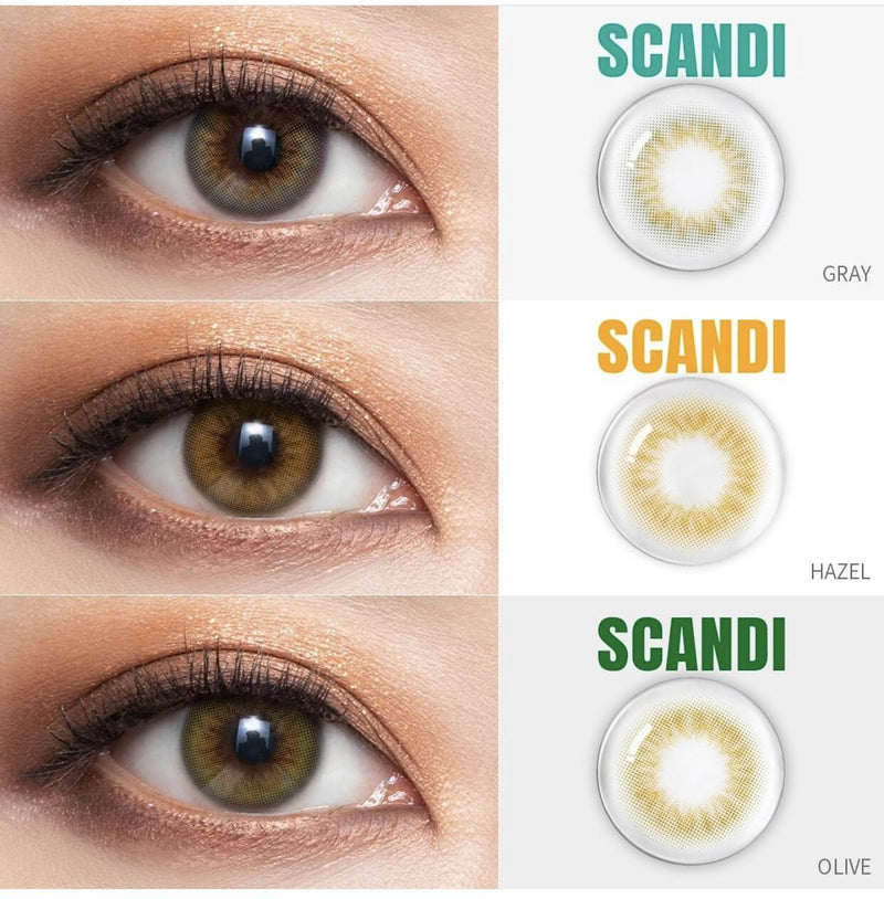 OLens Scandi 1Day Gray Colored Contacts Daily Wear  20pcs