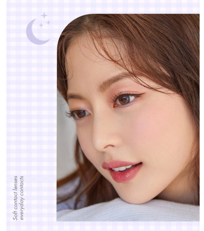 OLens Cherry Moon Gray Colored Contacts Monthly Wear I 2pcs/box