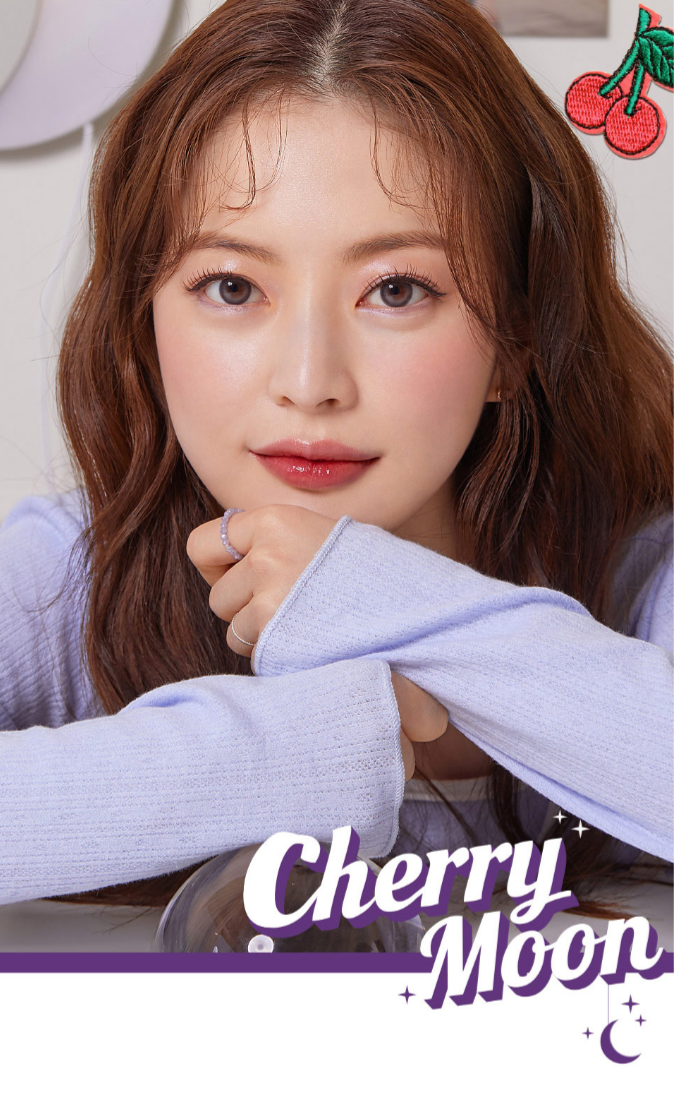 OLens Cherry Moon Gray Colored Contacts Monthly Wear I 2pcs/box