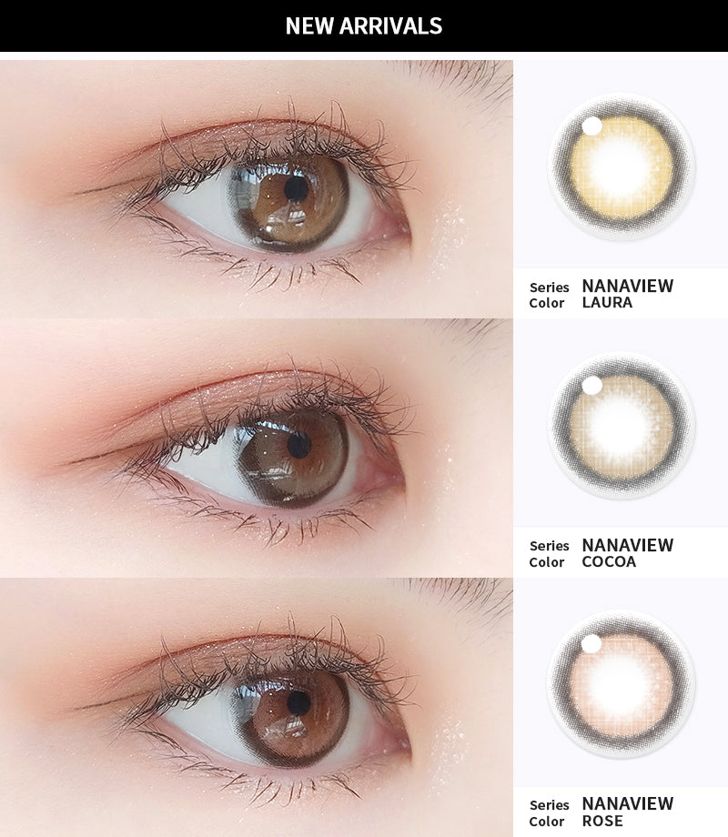 URIA i-DOL Nana View Cocoa Brown Contacts Yearly Wear 1pcs/box