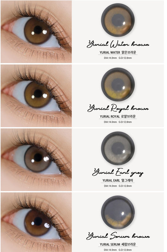 URIA i-DOL Yurial Earl Grey Contacts Yearly Wear 1pcs/box