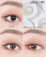 URIA i-DOL Yurial Royal Brown Contacts Yearly Wear 1pcs/box