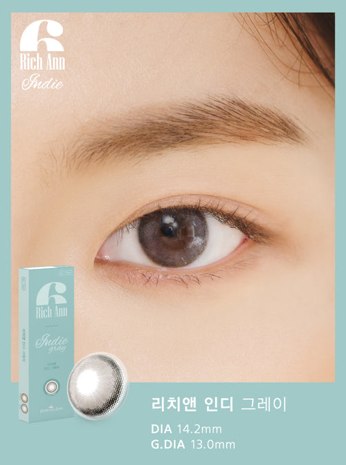 Ann365 Rich Ann Collection Indie Gray Colored Contacts Daily Wear / 6pcs