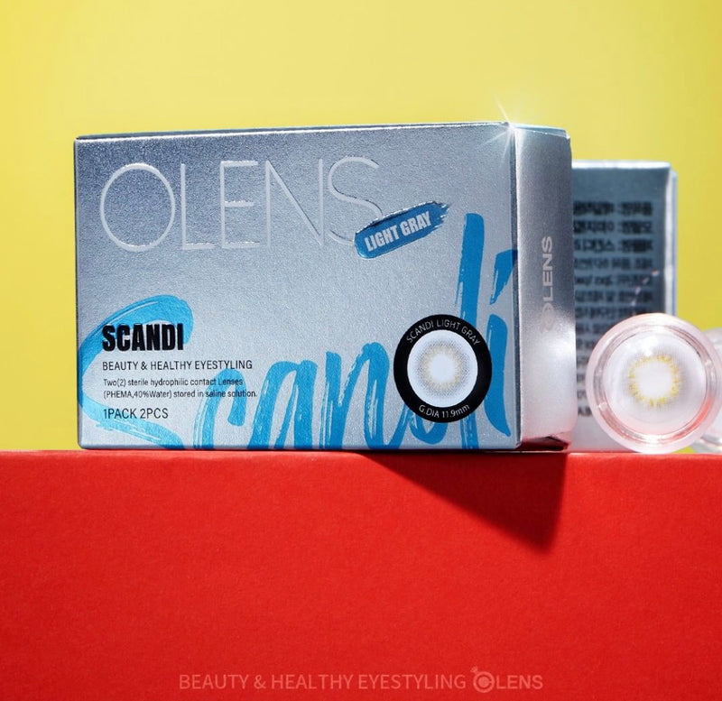 OLens Scandi Light Gray Colored Contacts Monthly Wear I 2pcs/box