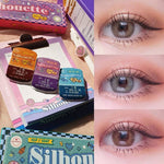 LensVery Silhouette One Day Gray Coloured Contacts I 10pcs/box