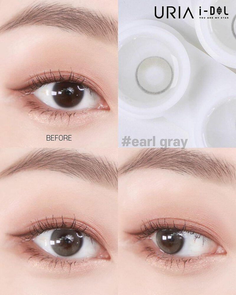 URIA i-DOL Yurial Earl Grey Contacts Yearly Wear 1pcs/box