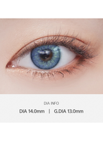 Lens Very Very Tok Blue Colored Contacts Monthly Wear I 2pcs/box