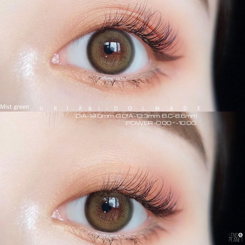 URIA i-DOL Made Mist Green Contacts Yearly Wear 1pcs/box